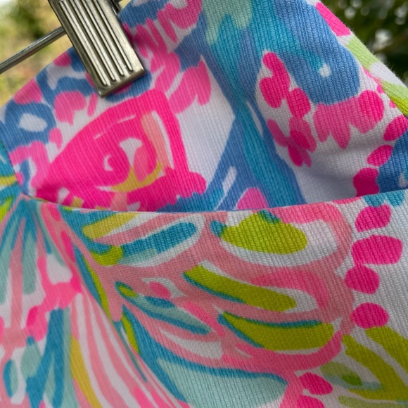 Lilly Pulitzer Pink and Blue Floral Skirt - Picture 4 of 7